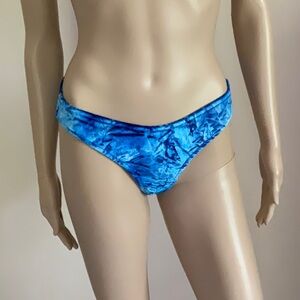COPY - Venus Royal Blue Crushed velvet Bikini Bottom 8